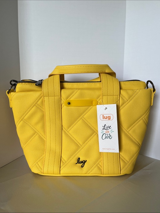 lug Handbags - LUG - Dory Matte Luxe VL Crossbody Bag in Banana Icepop